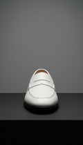 Penny loafer in porcelain white
