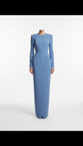 Powdered Blue Architectural Sheath Dress