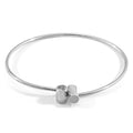 Wynne Capsule Midi Geometric Silver Bangle
