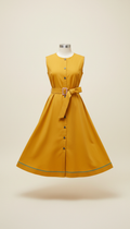Marigold Belted A-Line Dress