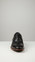 Oxford in matte black leather