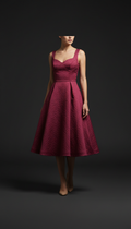 Crushed Berry Tailored Cocktail Dress